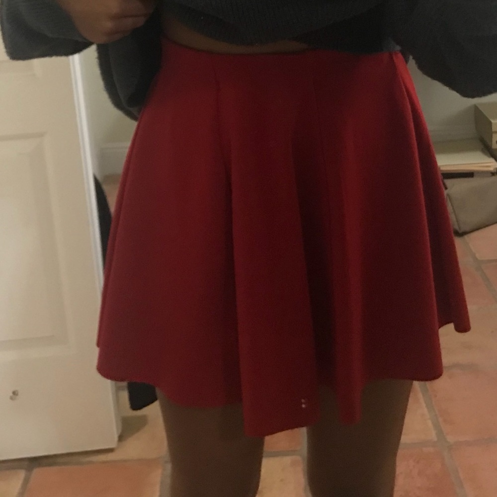 Red skirt